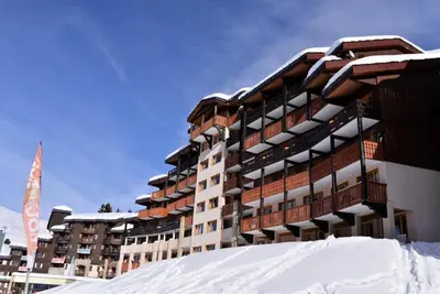 Plan de l'établissement Résidence Licorne - Appartement chaleureux · Accès direct aux pistes · Vue pistes · Casier à skis MAE-7744