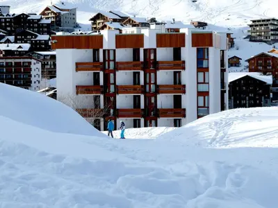 L'établissement Studio moderne & lumineux proche des pistes avec balcon - FR-1-502-486 en hiver