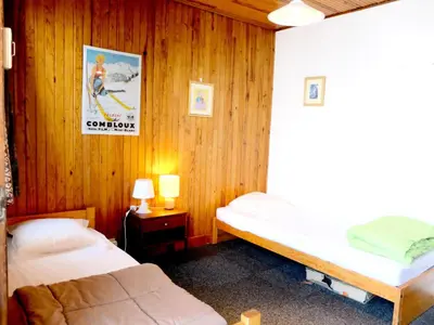Un ou plusieurs lits dans un hébergement de l'établissement Résidence 2100b - Appartement confortable·Proches de pistes·Balcon MAE-6674